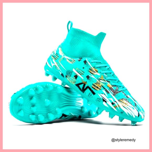 High-Top Soccer Cleats for Outdoor Training Matches